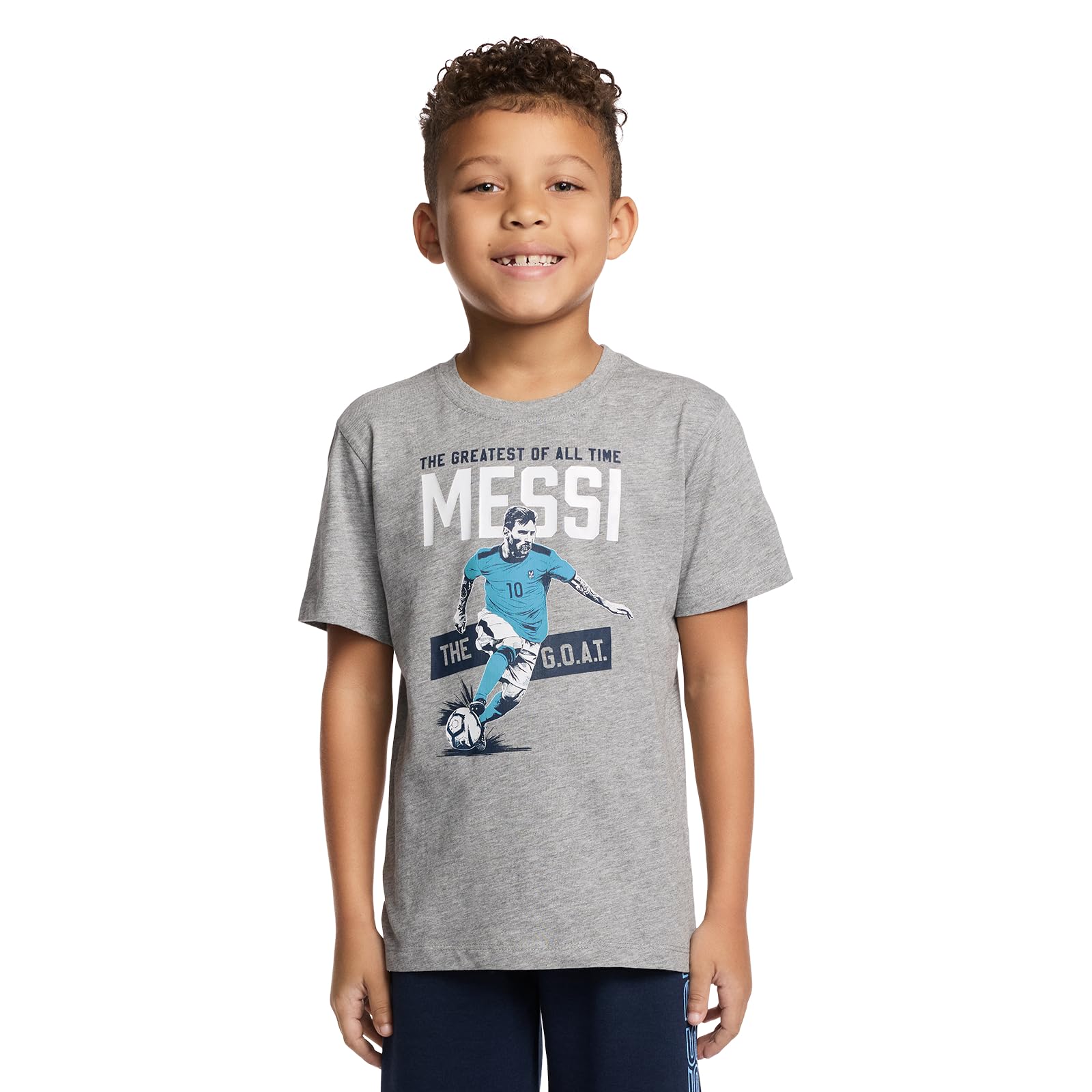 Boys' Lifestyle Short Sleeve T-Shirt, Standard Fit Graphic Tee, Cotton Blend Fabric